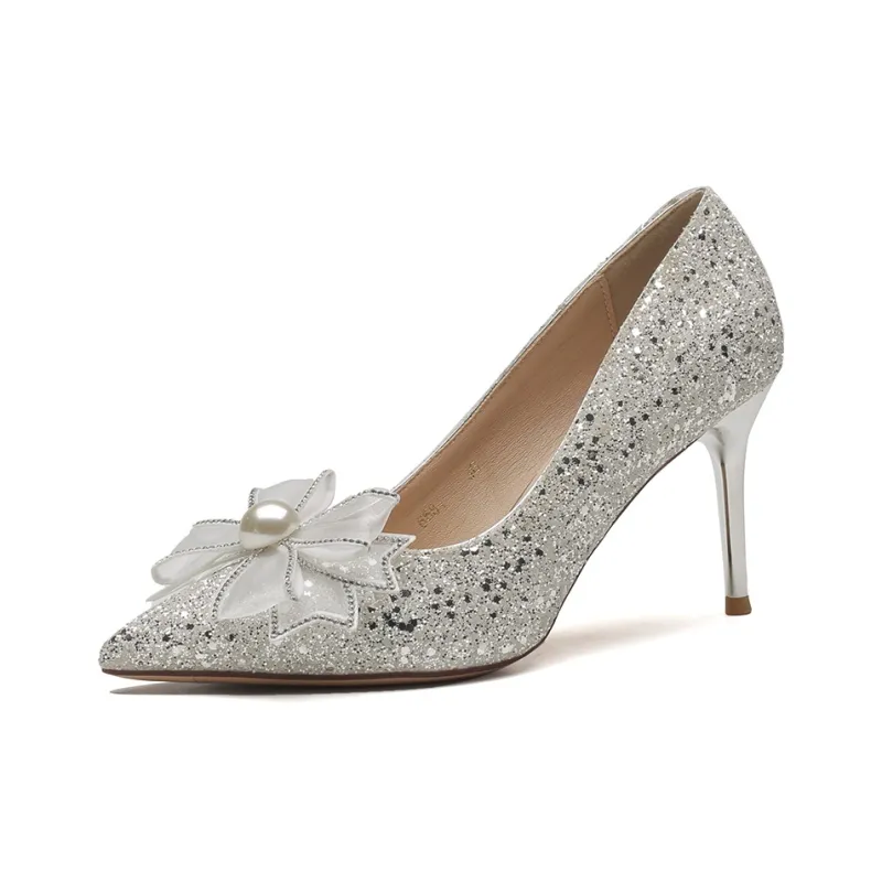 XIMO BULL High Heels Women's Champagne-31