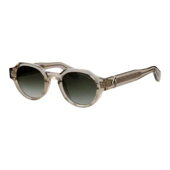 Cutler And Gross Acetate Irregular Shape Sunglasses Women's Brown
