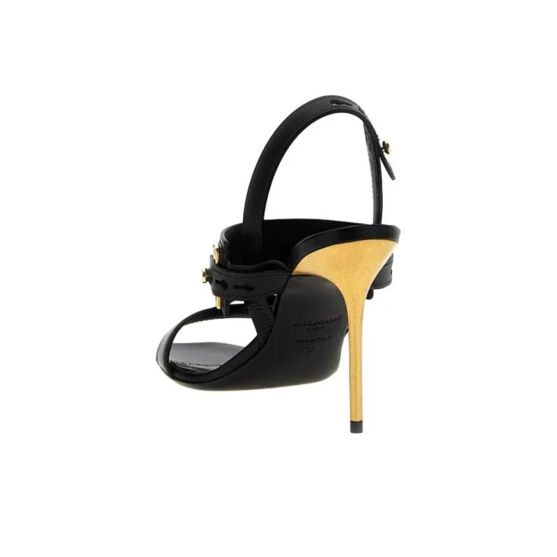 BALMAIN B Buzz Logo Plaque Sandals Women's-2