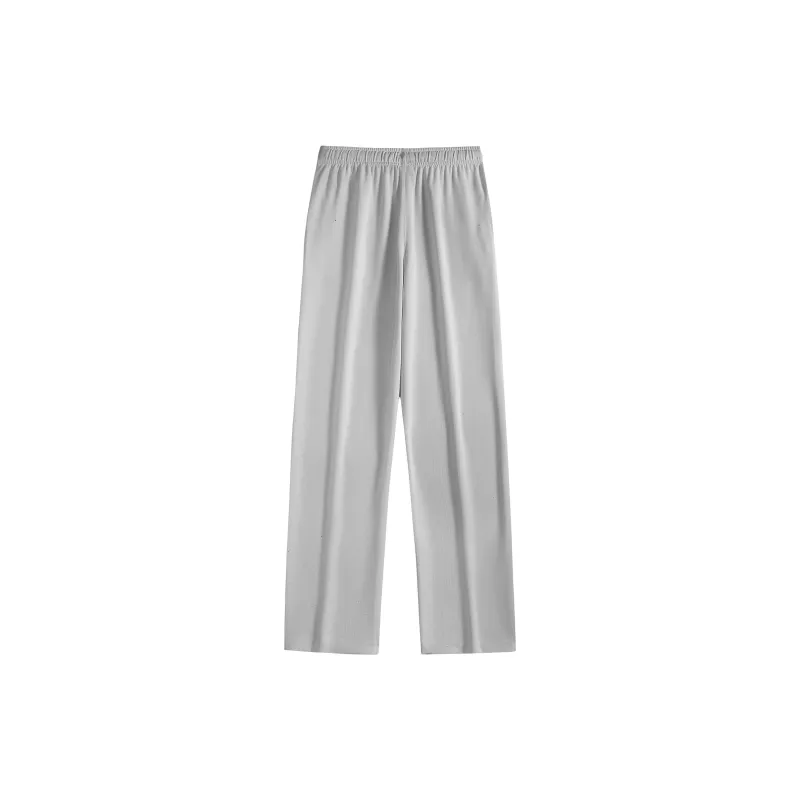 GWAF Classic Basic Solid Color Versatile Minimalist Style Drawstring Lace Up Casual Straight Fit Pants Unisex-12