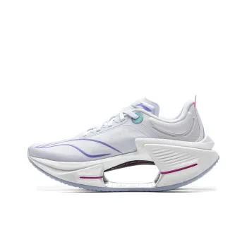 LiNing Shadow 3 ESSENTIAL Cushioning Support Rebound Low Top Casual Running Shoes Women's White Purple