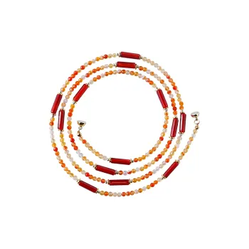 Amy's Garden Southern Red Agate Fine Jade Necklaces Women's