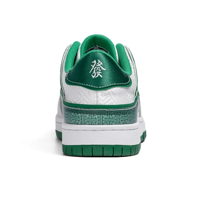 MR.A Country Style Series Low-Top Skateboard Shoes Men's White Green-2