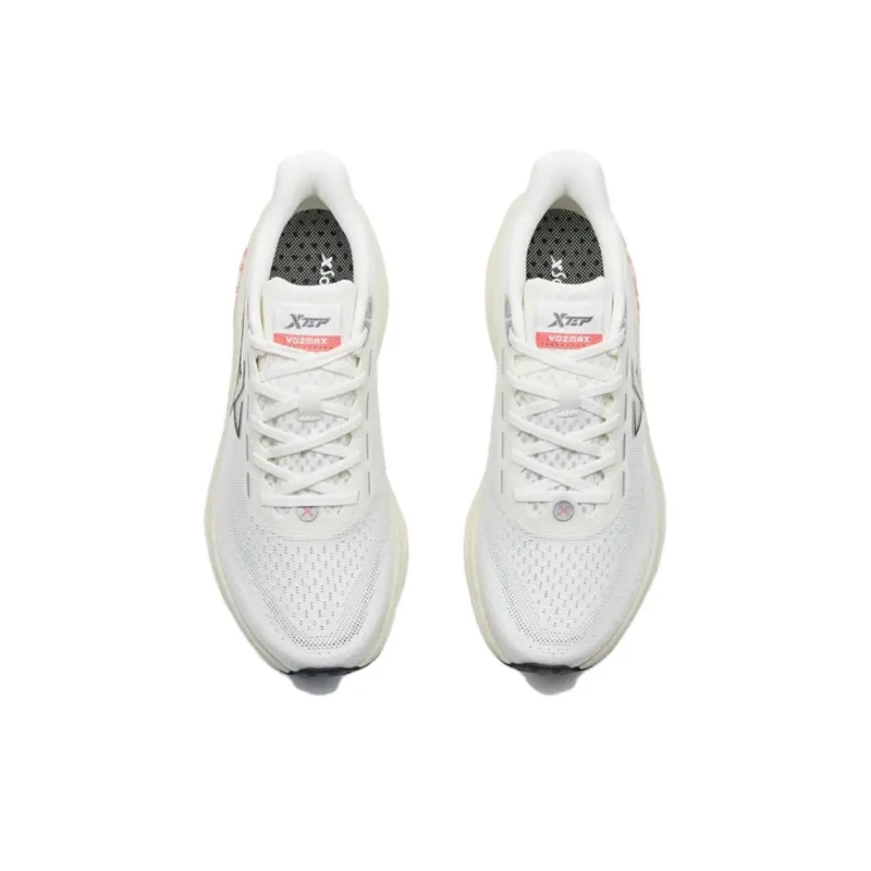 XTEP Anti Slip And Wear Resistant Coverage Low Top Casual Running Shoes Men's White Gray-3