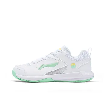 LiNing Feather Slip Resistant Breathable Lightweight Low Top Badminton Shoes Unisex Light Turquoise
