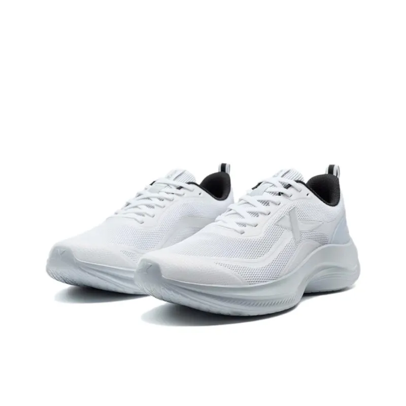 XTEP Feather Slip Resistant, Abrasion Resistant, Breathable Low Top Casual Running Shoes Men's Gray White-2