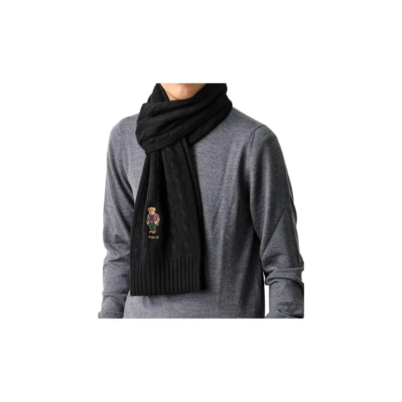 Polo Ralph Lauren Knit Scarves Unisex Black-2
