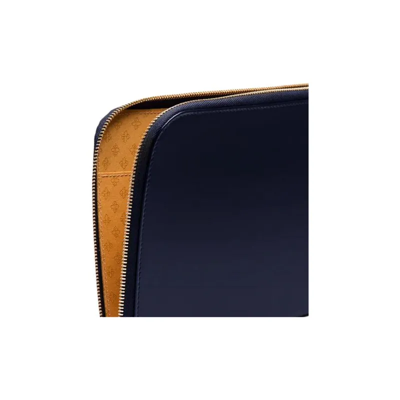 ETTINGER Mahler Leather Wallet Large Size Unisex Marine Blue-3