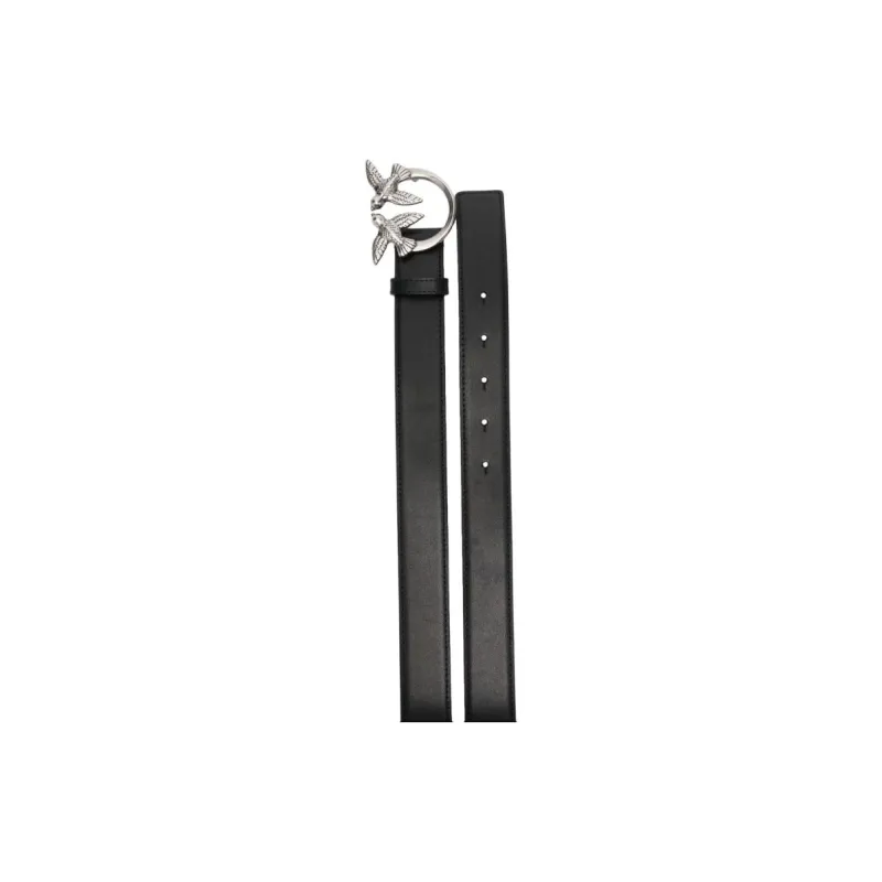 PINKO Love Berry Logo Plaque Buckle Belt-3