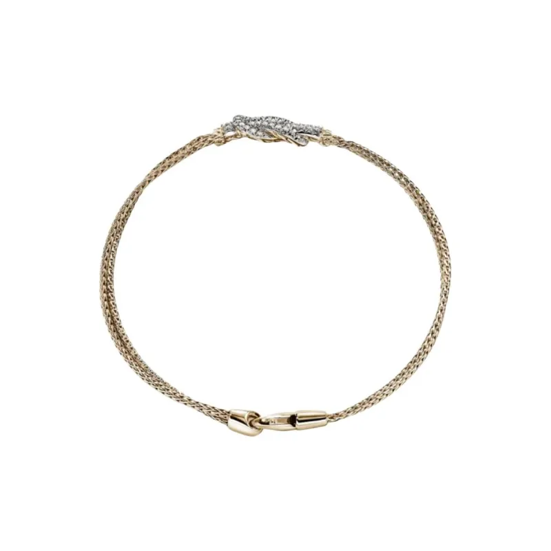 John Hardy 14K Yellow Gold Love Knot Diamonds Bracelet-2