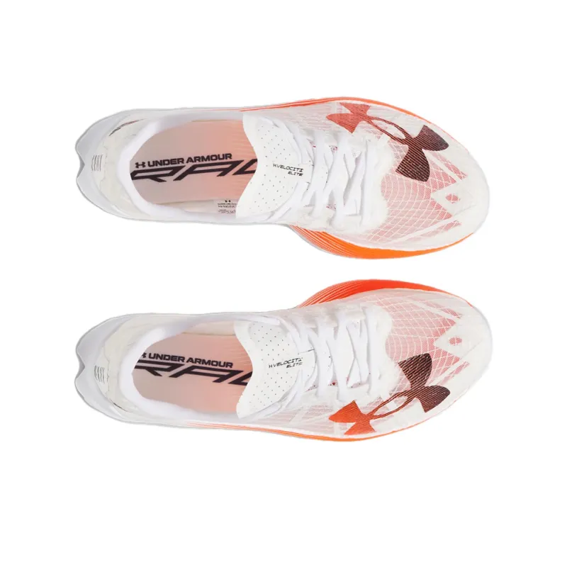 Under Armour Velociti Elite 2 Cushioning, Wear Resistant Low Top Running Shoes Unisex White Red-2