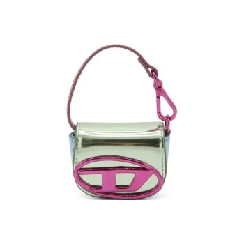 DIESEL Cow Leather One Shoulder Handbags Micro Women's Pink/Multicolor/Green/Blue
