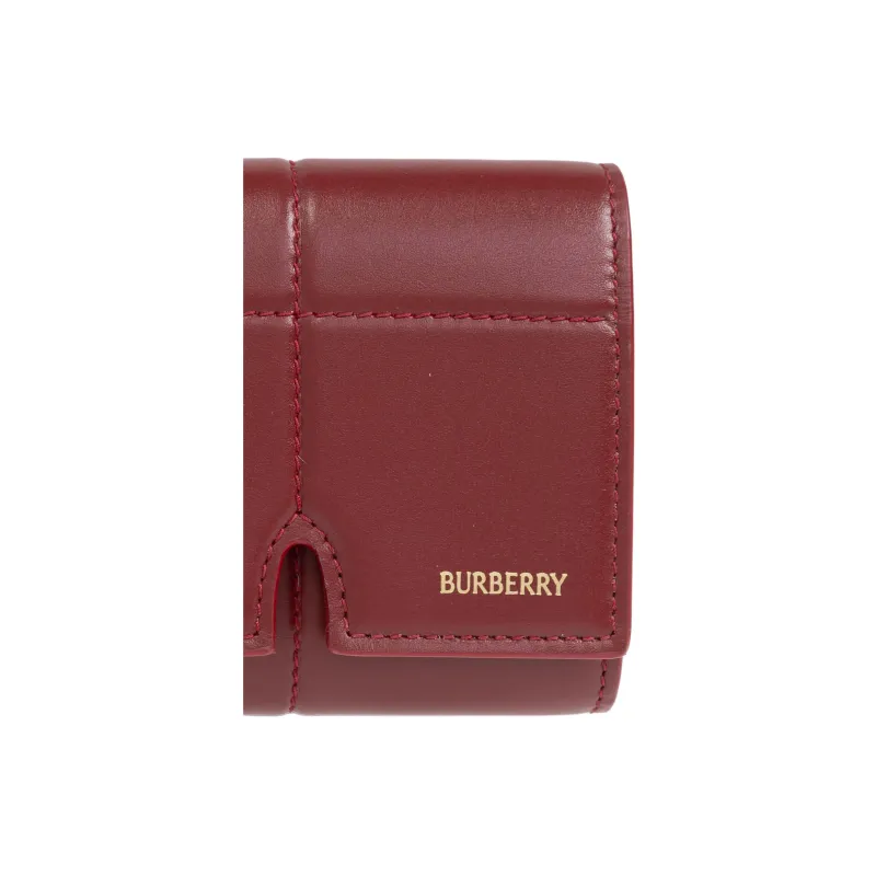 Burberry Snip Logo stamp Leather Wallet-4
