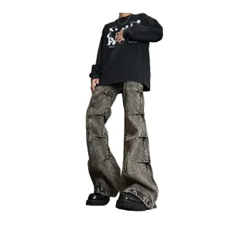 TESTUNG Jeans Unisex Black Gray