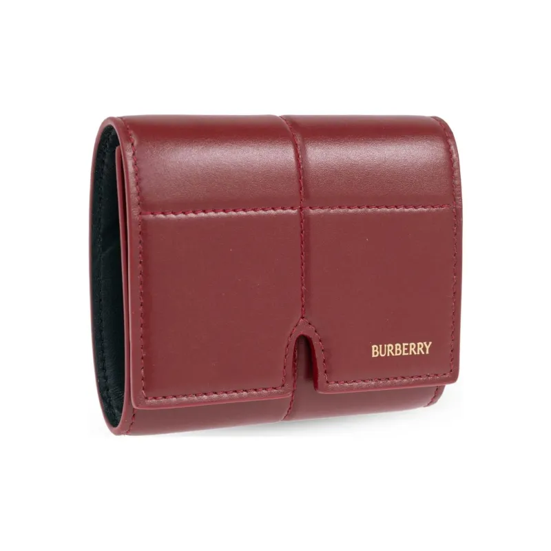 Burberry Snip Logo stamp Leather Wallet-1