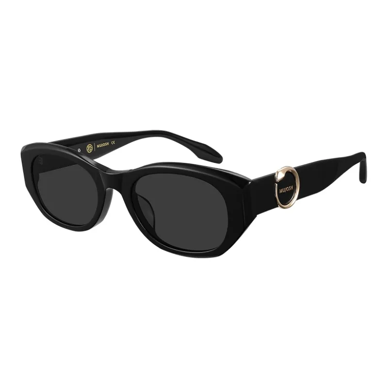 MUJOSH Astral Series Plate And Metal Oval Sun Protection Sunglasses With UV Protection Unisex-1