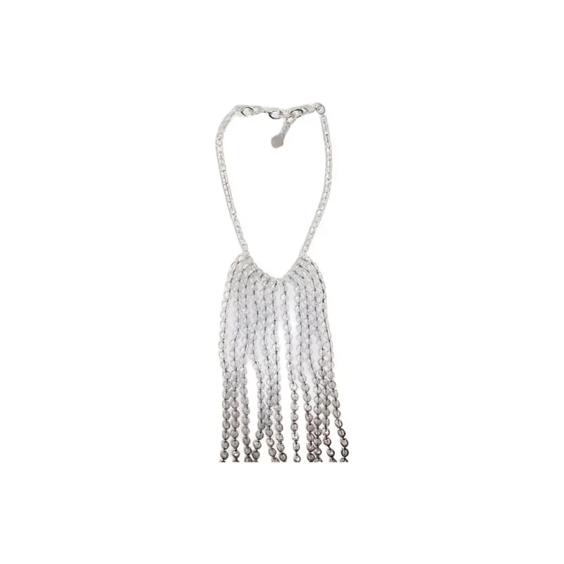 EMPORIO ARMANI Logo Engraved Embellished Necklace-2