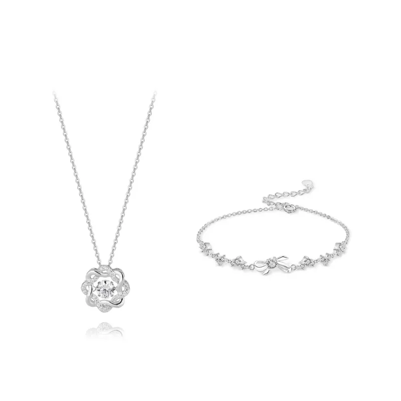 KUMET Sterling Silver Necklaces Women's Same For Couples-4