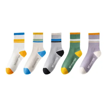 MIIOW Mid Calf Socks Men's 5 Pack