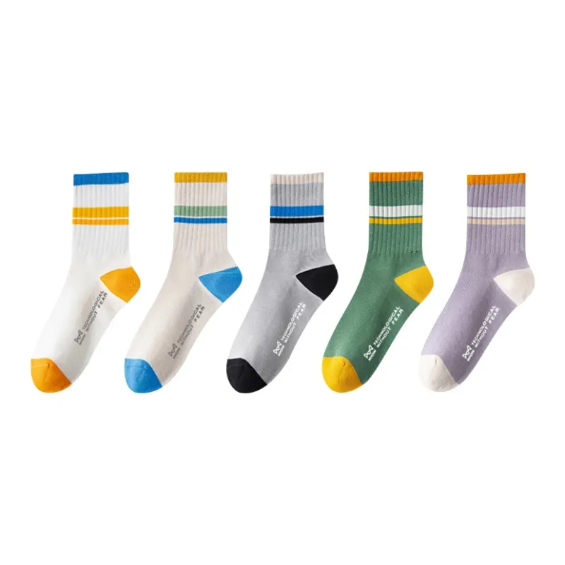 MIIOW Mid-Calf Socks Men's 5 Pack-2