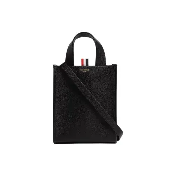 THOM BROWNE· Calfskin Shoulder Bag Crossbody Bag Handbag Small Size Men's Black