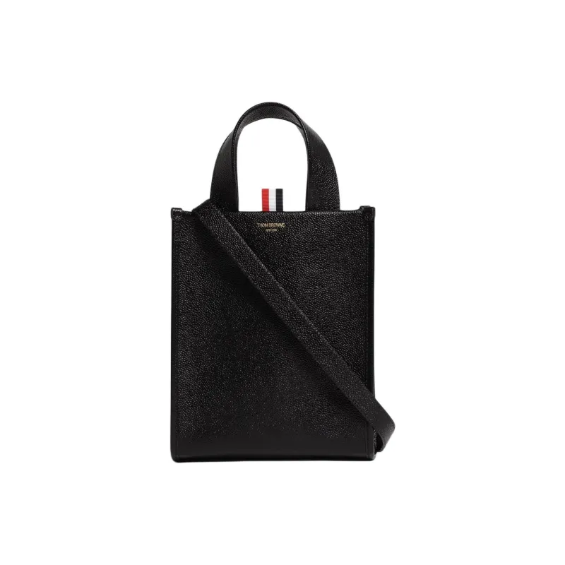THOM BROWNE· Calfskin Shoulder Bag Crossbody Bag Handbag Small Size Men's Black-0
