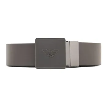 EMPORIO ARMANI Reversible Belt In Two tone Leather With Plate