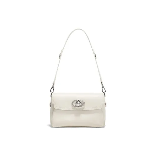 JELLYTOYBOY Cow Leather Planet Soft Tofu Bag Shoulder Bag Crossbody Bag Women's White/Black