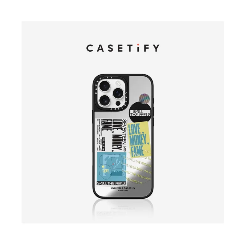 CASETIFY TPU+PC Material Patchwork Label Phone Cases Compatible With IPhone 15/16 Collection Trendy-1