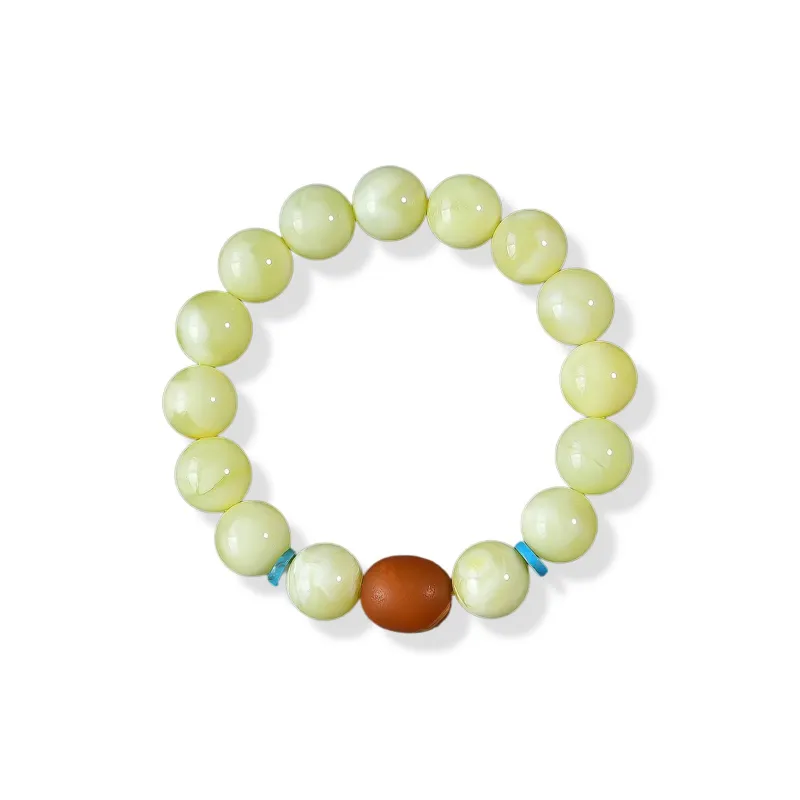 Gu He Amber/Beeswax Bracelets Unisex-0