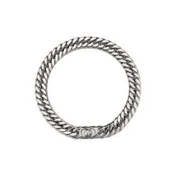 GUCCI Brass Necklaces Unisex Silver
