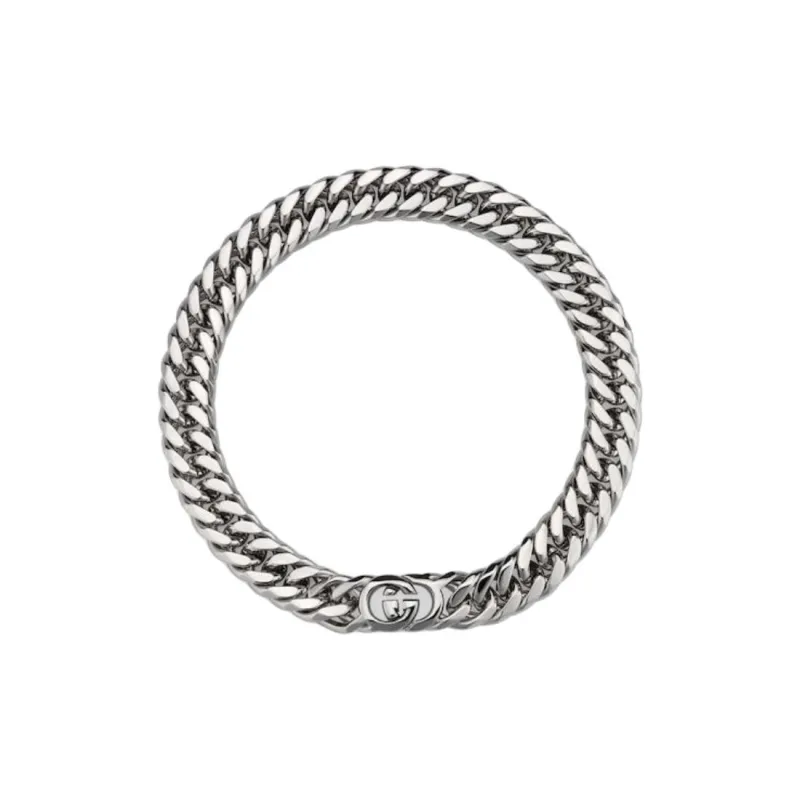 GUCCI Brass Necklaces Unisex Silver-0