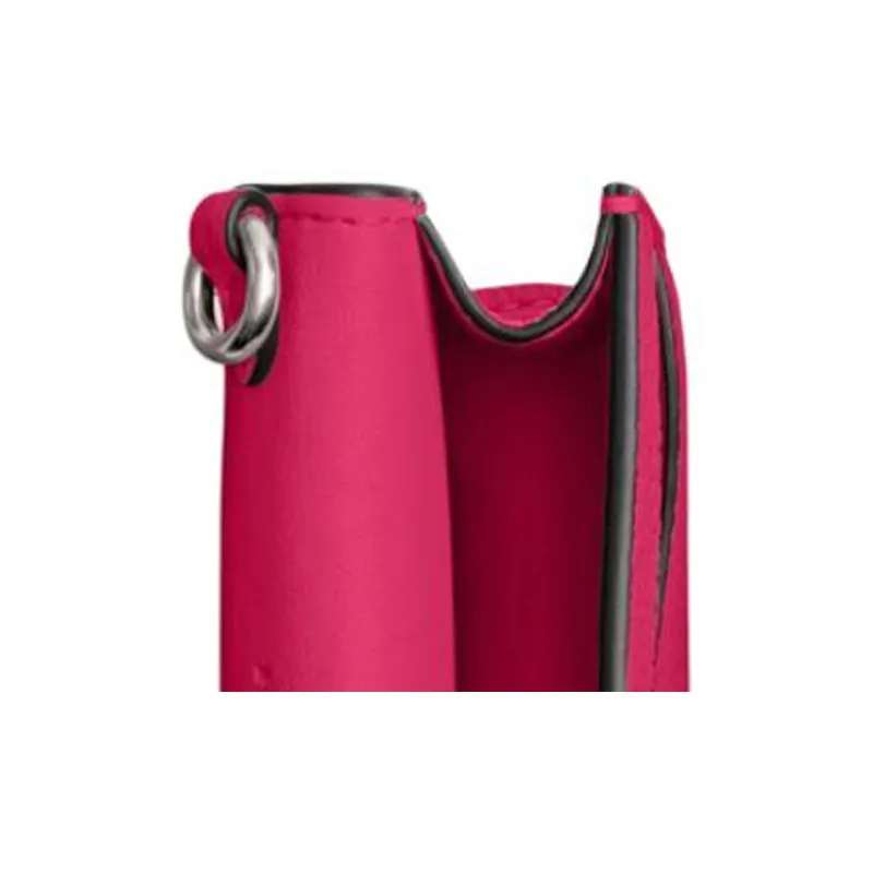 COACH Flap Card Case Cow Leather Shoulder Bag Crossbody Bag Wallet Card Holder Mini Women's Rose Red-3