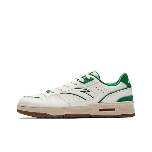 Anta Lieyan1.0 Anti Slip And Wear Resistant Coverage Low Top Skateboard Shoes Men's White Green