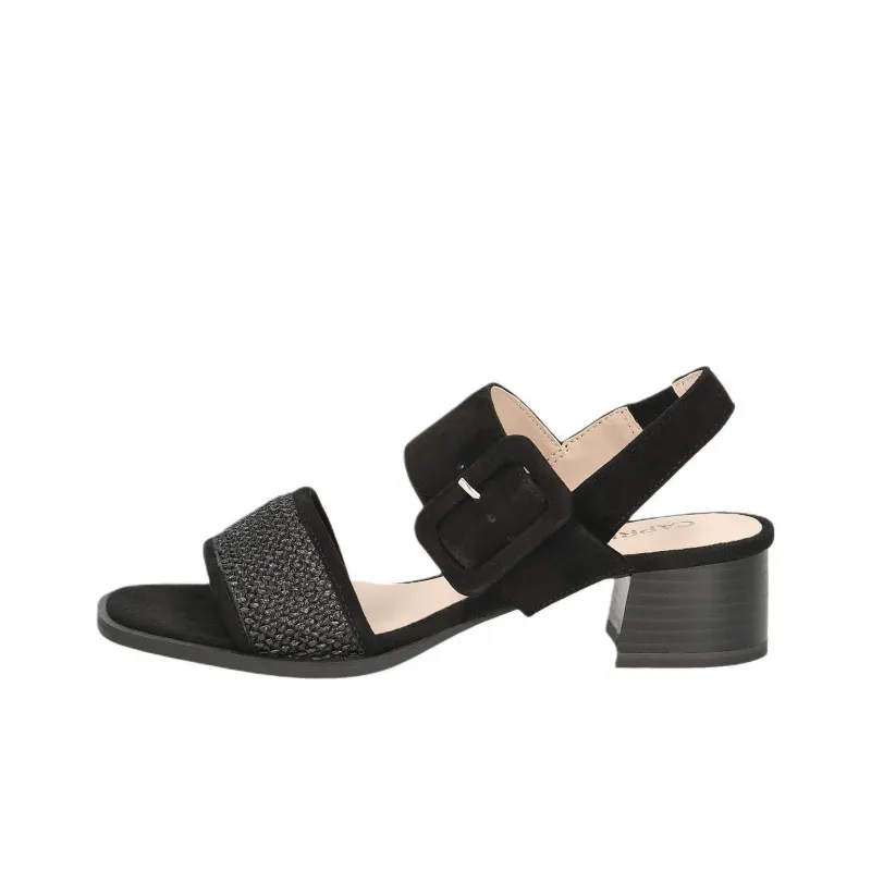 CAPRICE One Strap Sandals 4cm Women's Black-0