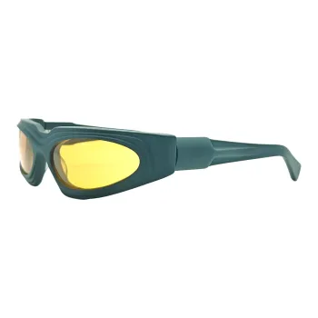 KUBORAUM Acetate Oval Sunglasses Unisex Green