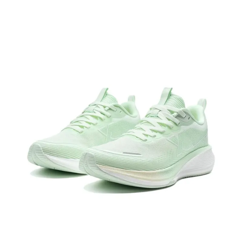 XTEP Kunpeng Slip-Resistant Breathable Height Increasing Low-Top Casual Running Shoes Women's Green-1