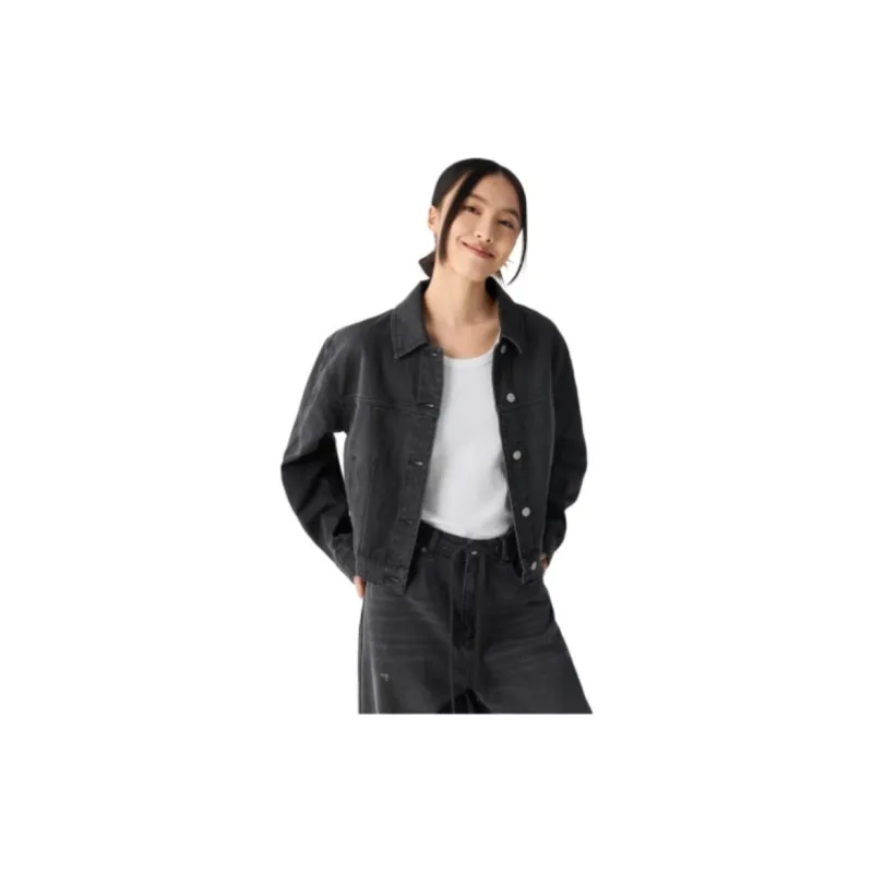 GAP Cropped Coats Women's-9