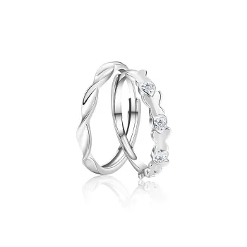 FOREVER MELODY 925 Sterling Silver Rings Unisex