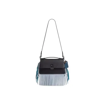 COACH JUNO Leather One Shoulder Handbags Medium Size Women's Black