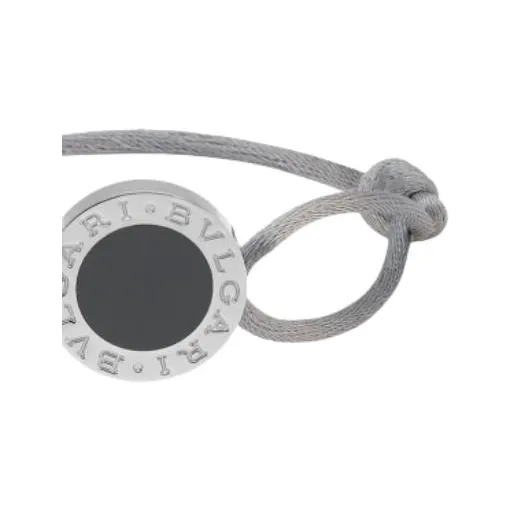 BVLGARI Metal Fabric Bangles Unisex Gray-2