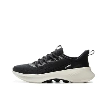 LiNing Anti Slip Wear Resistant Breathable Supportive Lightweight Rebound Low Top Casual Shoes Women's Black