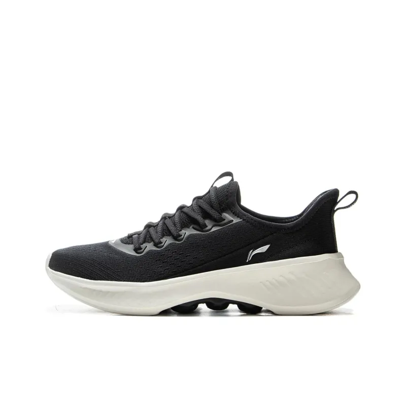 LiNing Anti-Slip Wear-Resistant Breathable Supportive Lightweight Rebound Low-Top Casual Shoes Women's Black-0