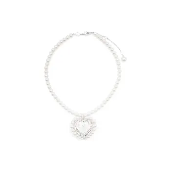 Swarovski Ariana Grande Capsule Collection Rhodium Plated Necklaces Women's Silver