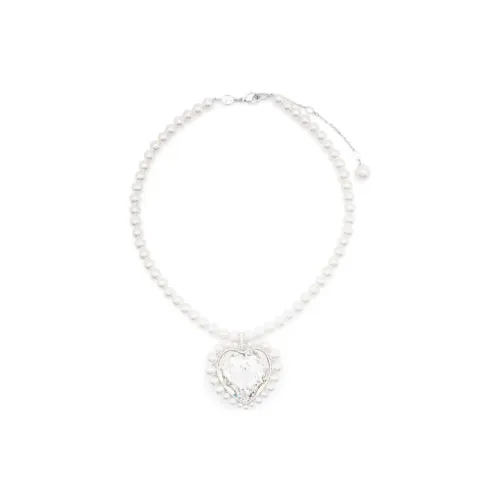 Swarovski Ariana Grande Capsule Collection Rhodium Plated Necklaces Women's Silver
