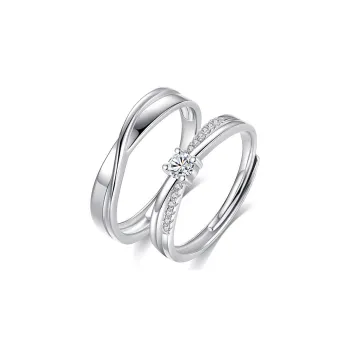 Regalrose 925 Sterling Silver Rings Unisex Silver