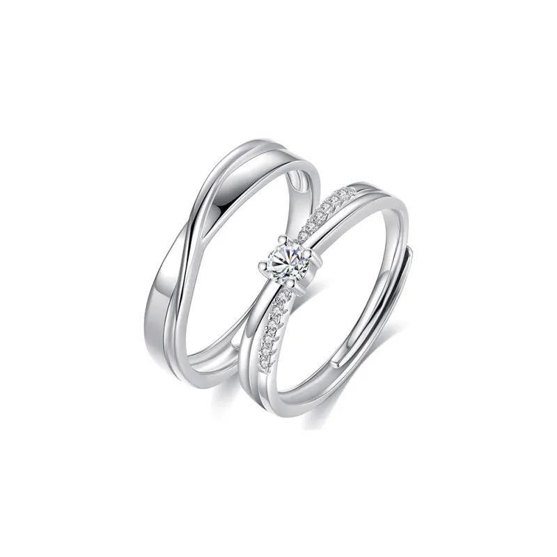 Regalrose 925 Sterling Silver Rings Unisex Silver-0