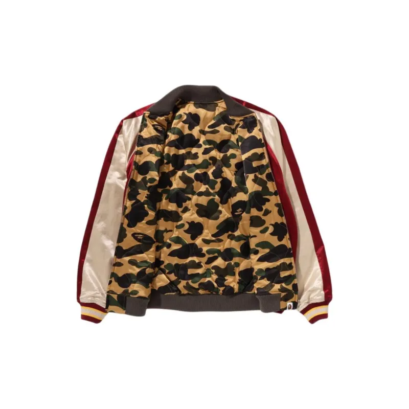 Bape Japanese Crane Embroidery Reversible Souvenir Jacket-4