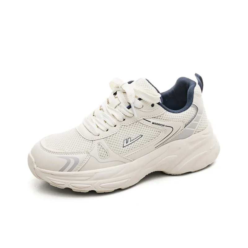 WARRIOR Running Shoes Women's Low Top Beige/Blue-1