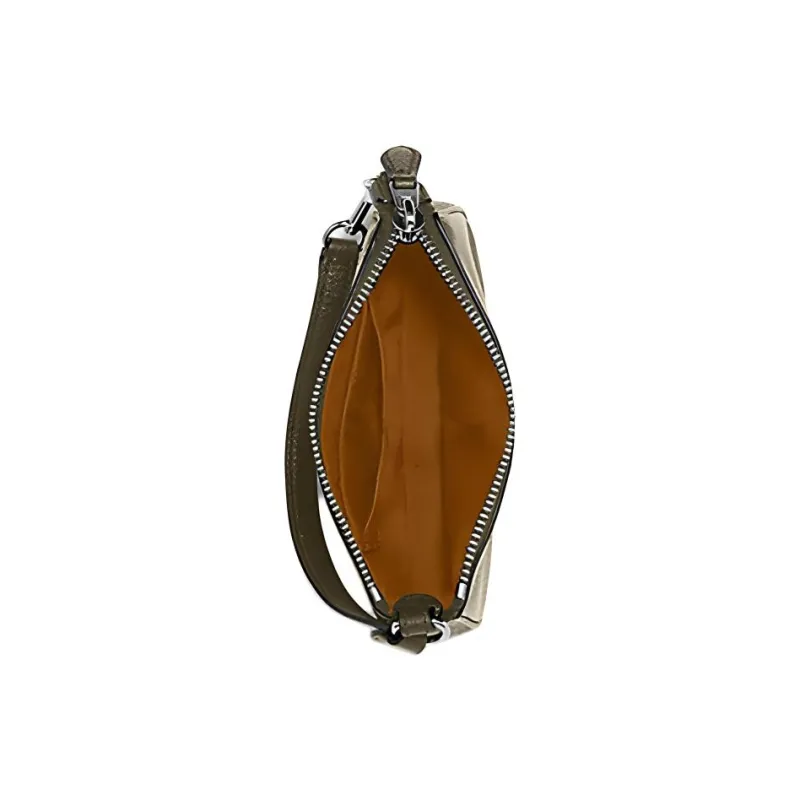 COACH Nolita Leather Zip Closure Mahjong Shoulder Bag Clutch Wallet Small Size Women's Olive Green-2